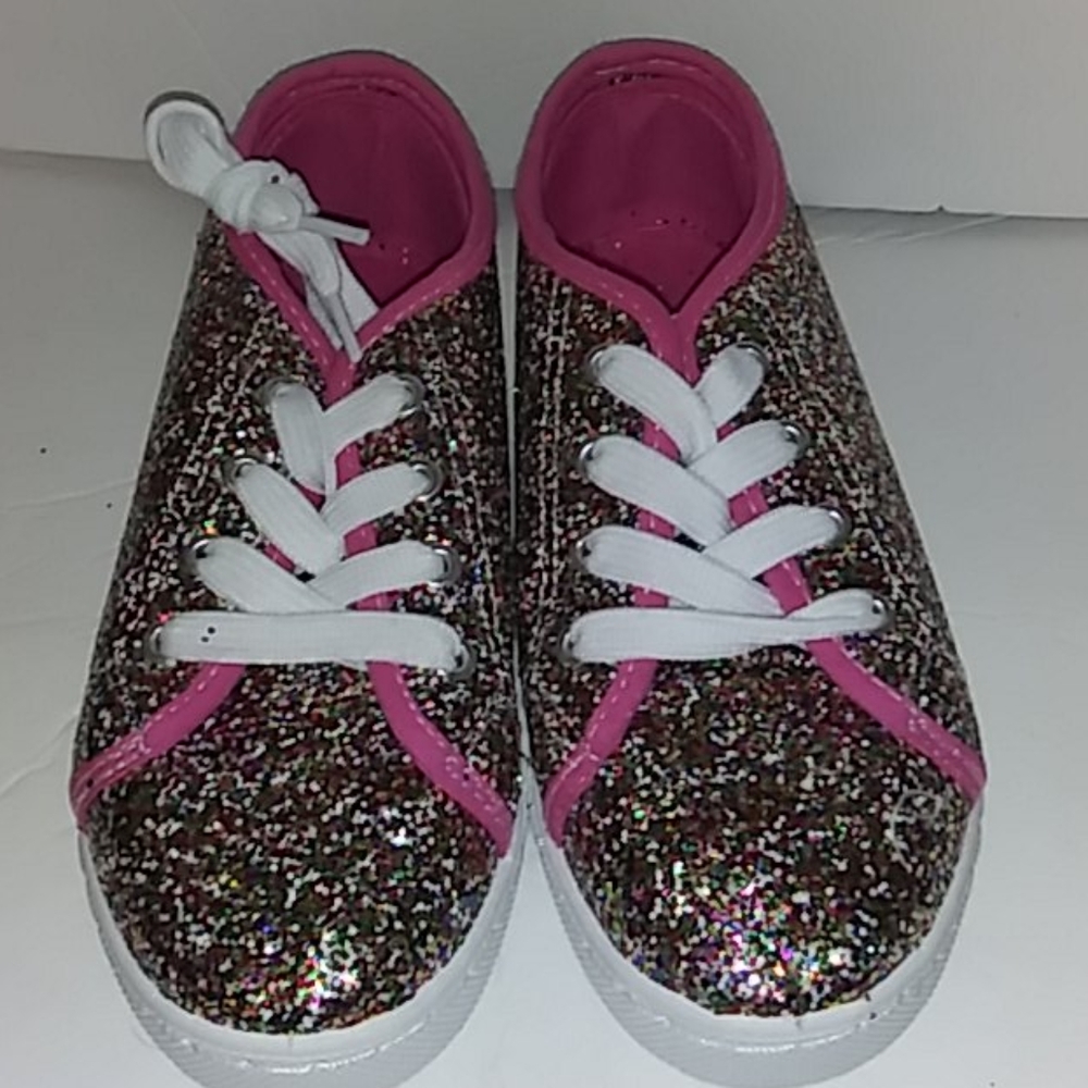 Girls Glitter Sparkle lace NWOT Sneakers s…